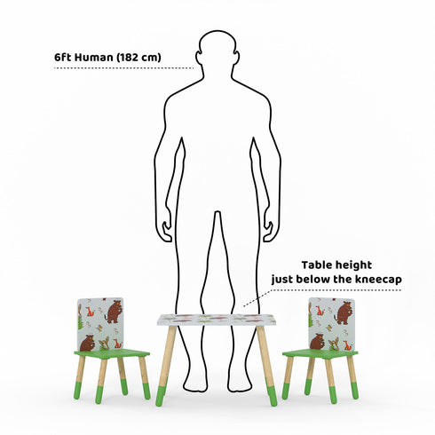 Kidsaw The Gruffalo Table & 2 Chairs - Pattern